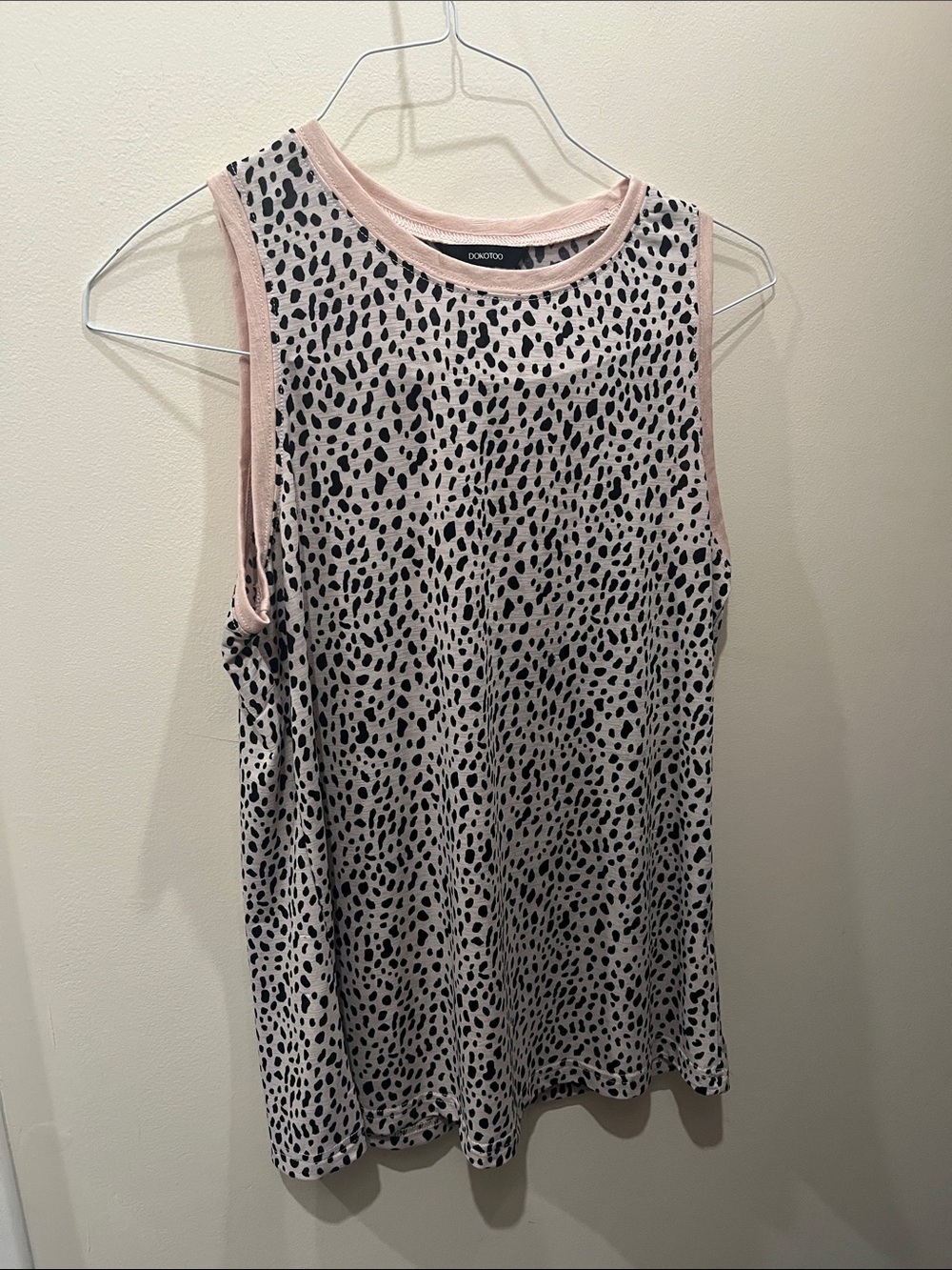 🖤🩷 Sleeveless Cheetah-Print Tank Top - Pink/Black - Picture 4 of 10